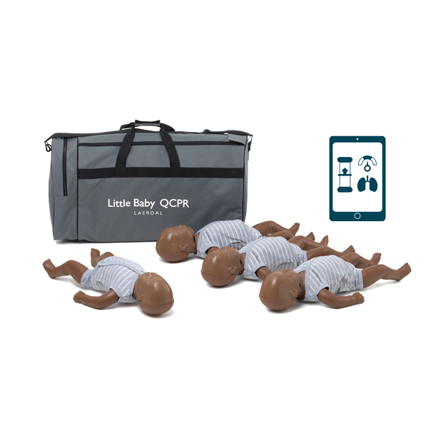 Laerdal Little Baby QCPR dunkler Hautton, 4 Stück ist eines unserer vielen marktführenden Qualitätsprodukte in den Bereichen Defibrillatoren, HLW, Erste Hilfe und Defibrillator-Zubehör.